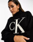 Calvin Klein Jeans blown up loose sweater in black