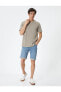 Фото #2 товара Шорты джинсовые узкие с карманами Koton Slim Fit