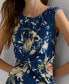 ფოტო #3 პროდუქტის Women's Floral Twist-Front Stretch Jersey Dress