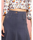 Women's Flowing Mini Jean Skirt