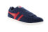 Фото #1 товара Gola Equipe Suede CMA495 Mens Blue Suede Lace Up Lifestyle Sneakers Shoes 8