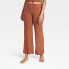 Women's Cozy Yarn Wide Leg Pants - Stars Above Brown XL