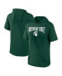 Фото #1 товара Men's Green Michigan State Spartans Outline Lower Arch Hoodie T-shirt