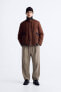 Фото #2 товара Куртка с восковым покрытием и контрастным воротником ZARA