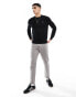 BOSS Orange kanovano kniited jumper in black