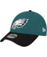 Фото #1 товара Men's Midnight Green, Black Philadelphia Eagles The League Two-Tone 9FORTY Adjustable Hat