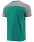 Фото #2 товара Men's Aqua, Gray Miami Dolphins Field Goal Slub T-shirt