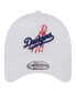 Фото #3 товара Men's White Los Angeles Dodgers TC A-Frame 9FORTY Adjustable Hat