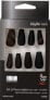 Фото #1 товара Künstliche Fingernägel inkl. Klebstoff - Peggy Sage Kit of 24 Idyllic Nails Infinity Black