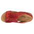 Фото #4 товара Corkys Carley Studded Glitter Wedge Womens Red Casual Sandals 30-5316-RDGL