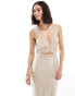 Фото #4 товара Never Fully Dressed Mimi cut-out linen lace midaxi dress in cream