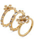Gold-Tone 3-Pc. Set Fleurette Ring