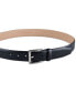 Men’s Textured Leather Roller Bar Buckle Belt