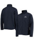 Фото #1 товара Men's College Navy Seattle Seahawks Big and Tall Sonoma Softshell Full-Zip Jacket