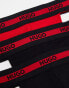 Фото #8 товара Hugo Boss 3 pack jockstraps in black and red