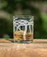Фото #4 товара Palm Tree Double Old Fashioned 14Oz - Set Of 4 Glasses