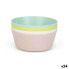 Set of bowls Dem Multicolour 4 Pieces Plastic 12 x 12 x 5 cm (4 Pieces) (24 Units)