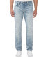 Фото #7 товара Men's Slim Ash Crinkled Stretch Denim Jeans