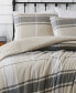 Фото #3 товара Preston Plaid 3 Piece Flannel Duvet Cover Set, King