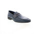 Фото #2 товара Bruno Magli Mineo MB1MINN0 Mens Blue Leather Loafers & Slip Ons Penny Shoes 13