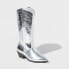 Фото #1 товара Women's Brynley Western Boots - Wild Fable Silver 5.5