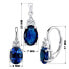 JENNER silver set with sapphire LPS1381LB (earrings, pendant)