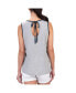 ფოტო #2 პროდუქტის Women's Gray Atlanta Braves Fastest Lap Tank Top