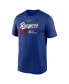 Фото #2 товара Men's Royal Texas Rangers 2023 Postseason Authentic Collection Dugout T-shirt