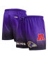 ფოტო #1 პროდუქტის Men's Black, Purple Baltimore Ravens Ombre Mesh Shorts