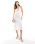 Фото #1 товара Bardot cami maxi dress with ruffle details in white