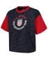 Women's Navy USWNT Athletic Cross Back Cropped T-Shirt