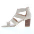 Фото #3 товара David Tate Francis Womens Beige Narrow Nubuck Zipper Strap Heels Shoes 9.5