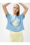 Crop Yoga Tişörtü Modal Karışımlı