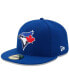 ფოტო #1 პროდუქტის Men's Toronto Blue Jays Authentic Collection On Field 59FIFTY Fitted Hat