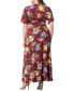 Фото #2 товара Plus Size Vienna Kimono Sleeve Long Maxi Dress