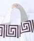 Фото #4 товара Athens Cotton with Greek Scroll and Floral Pattern Assorted, 6 Piece Bath Towel Set