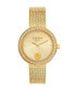 ფოტო #1 პროდუქტის Women's Lea Two Hand Gold-Tone Stainless Steel Watch 35mm