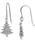 ფოტო #8 პროდუქტის Cubic Zirconia Christmas Tree Drop Earrings, Created for Macy's