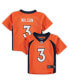 Фото #3 товара Футболка Nike для малышей Russell Wilson Denver Broncos оранжевая