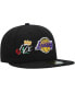 Фото #1 товара Men's Black Los Angeles Lakers Crown Champs 59FIFTY Fitted Hat