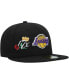 Фото #1 товара Головной убор New Era мужской черный Los Angeles Lakers Crown Champs 59FIFTY Fitted Hat