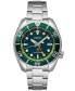 ფოტო #1 პროდუქტის Men's Prospex Sea Sumo Solar GMT Stainless Steel Bracelet Watch 45mm