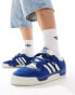 Adidas Originals Rivalry Low trainers in retro navy and off white Синий, 43.3 - фото #5