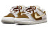 【定制球鞋】 Nike Dunk Low Retro PRM 复古反转摩卡 高街 低帮 板鞋 男款 白棕 / Кроссовки Nike Dunk Low DD8338-001