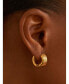 ფოტო #3 პროდუქტის Women's Anekhe 18K Gold Plated Brass Huggies Earrings