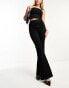 ASOS DESIGN sculpting super stretch flare jeans in black