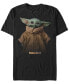Фото #1 товара Men's Star Wars The Mandalorian The Child Jacket Portrait Short Sleeve T-Shirt