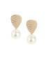 ფოტო #1 პროდუქტის Women's Silver Snowball Drop Earrings