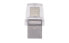 Kingston DataTraveler microDuo 3C 128GB - 128 GB - USB Type-A / USB Type-C - 3.2 Gen 1 (3.1 Gen 1) - 100 MB/s - Cap - Silver