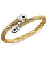 ფოტო #1 პროდუქტის Unisex Celtic Twisted Cable Bracelet in Gold-Plated Stainless Steel